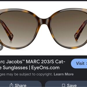 Marc Jacobs Tortoiseshell Cat-Eye Sunglasses